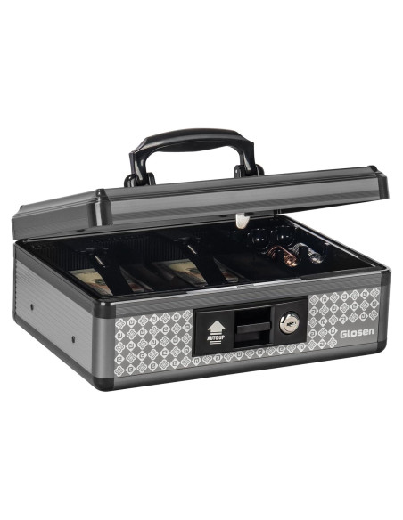 Caja de Dinero Glosen Mediana con Cerradura y Bandeja Extraíble