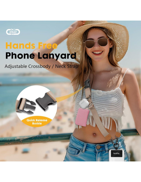 Cinta para Teléfono Cruzada Icycay Oro Champán Ajustable