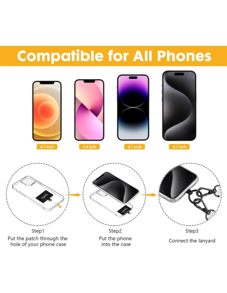 Cinta para Teléfono Cruzada Icycay Oro Champán Ajustable