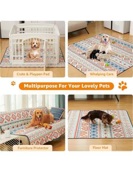 Almohadillas Lavables LOOBANI para Perros 91.44x104.14cm - Paquete de 2