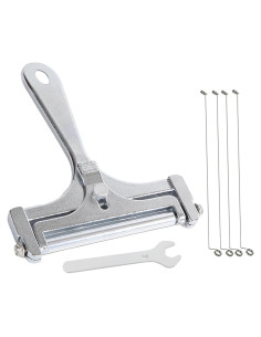 Cortador de Queso Ajustable XueVeer de Acero Inoxidable - Plata