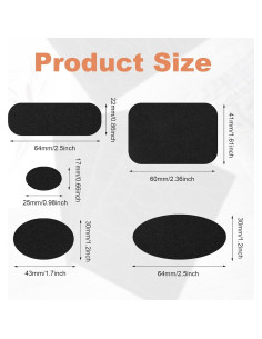 5 Parches de Reparación Autoadhesivos para Chaquetas de Plumas - Negro 2