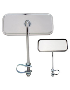 Espejo Rectangular Fenix Cycles Cromo 22.2mm