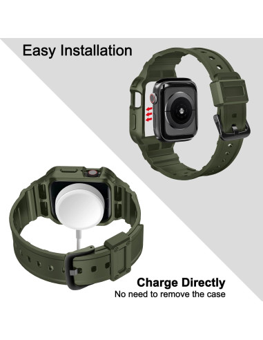 Banda con Estuche GZ GZHISY para Apple Watch 38-41mm 2 Pack