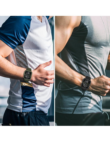 Banda con Estuche GZ GZHISY para Apple Watch 38-41mm 2 Pack