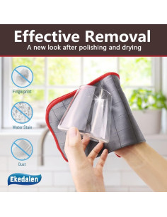 Paño de limpieza Ekedalen 6 unidades 40x30 cm sin pelusa 2