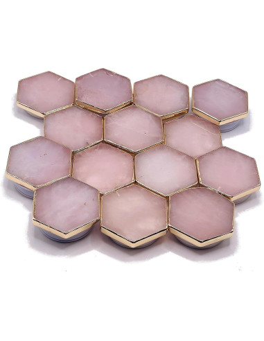 Agarradera de Cuarzo Rosa CRYSTALFY con Adhesivo Magnético