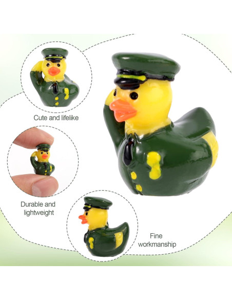 40 Mini Patos de Resina Lyreh para Decoración Jardín Fiesta