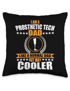 Cojín 16x16 Diseño Papá Técnico en Prótesis Multicolor