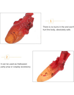 Dedos Falsos Realistas Artibetter para Halloween - 5 Piezas 2
