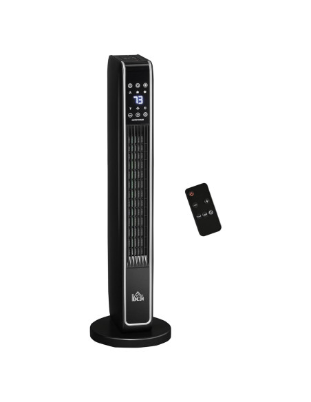 Calefactor Eléctrico Portátil HOMCOM 750W/1500W Oscilante