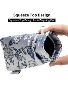 Estuche para Gafas Doble Cristal Microfibra Plata 180x90mm 2