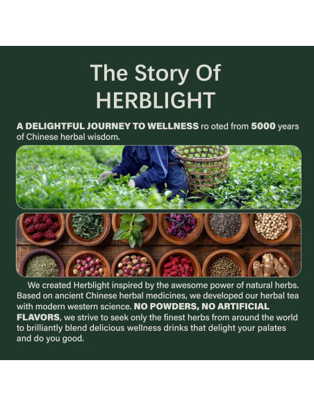 Té Herbal para Dormir HerbLight - 2 Paquetes de 15 Bolsitas