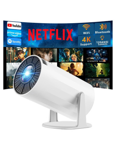 Proyector Mini Yleegs X8 con WiFi y Bluetooth, HD 1080P