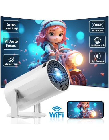 Proyector Mini Yleegs X8 con WiFi y Bluetooth, HD 1080P