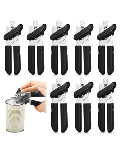 Set de 8 Abrelatas Manuales Gisafai de Acero Inoxidable 3 en 1