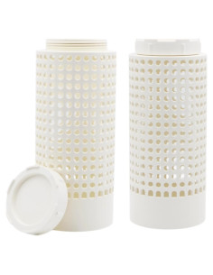 Bin de Compostaje de Gusanos Hxszk - Paquete de 2, 30 cm PVC