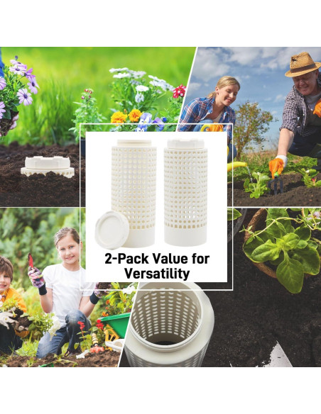 Bin de Compostaje de Gusanos Hxszk - Paquete de 2, 30 cm PVC