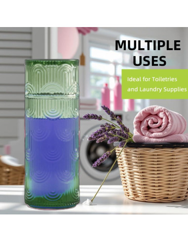 Juego de jarra y vaso de vidrio TANMESSO 640 ml Verde