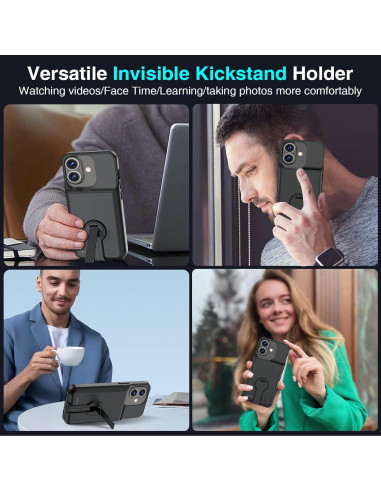 Funda de Batería BOPPS para iPhone 16 - 8500mAh, Soporte Invisible