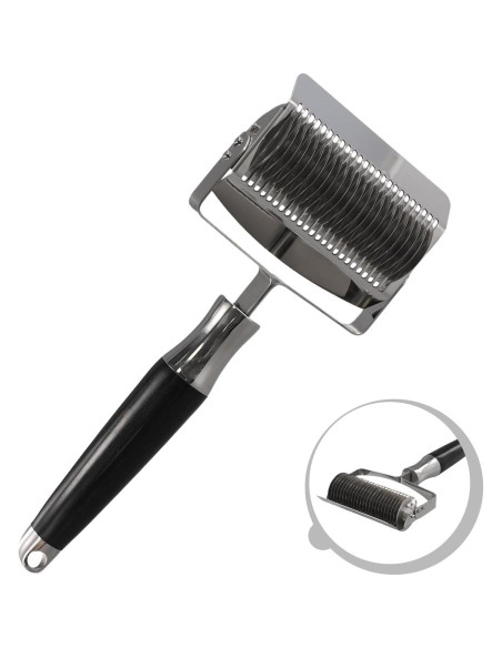 Rodillo Cortador de Fideos Acero Inoxidable PETSTIBLE 23x9 cm