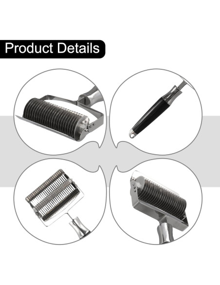 Rodillo Cortador de Fideos Acero Inoxidable PETSTIBLE 23x9 cm