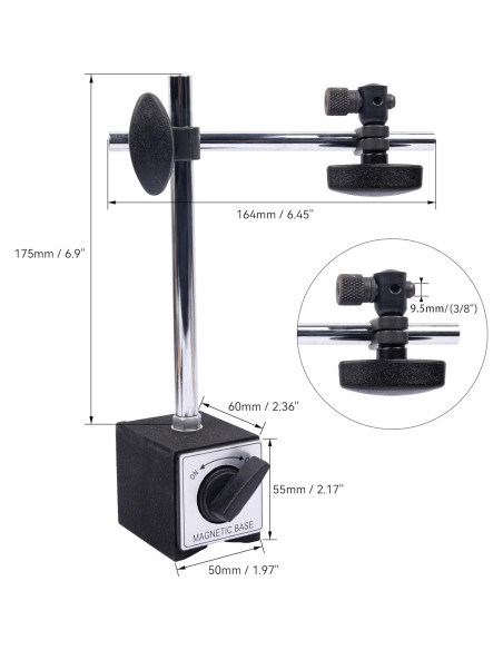 Soporte Magnético TEXALAN para Indicador de Dial 1.36kg