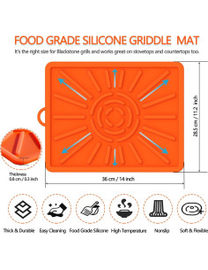 Accesorios para Parrilla Blackstone 4 Pcs - Almohadilla y Limpieza 2