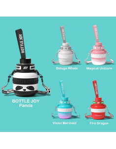 Botella de Agua Acero Inoxidable BOTTLE JOY Panda 473 ml 2