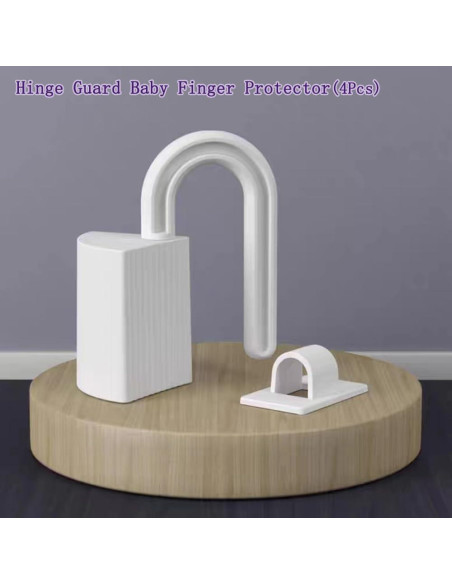 4 Piezas Protector de Dedos para Puertas Bebé DHinkyoung Blanco