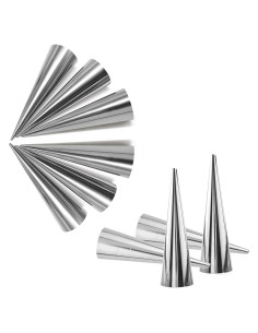 10 Moldes de Croissant Acero Inoxidable 14 cm Mollensiuer