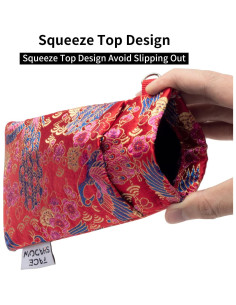 Estuche para Gafas Microfibra Rojo Seda 180x90mm 2