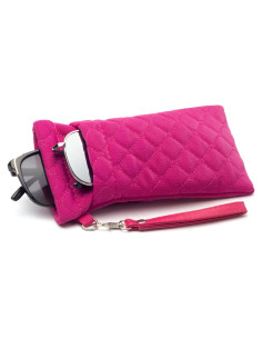 Estuche para Gafas Face Shadow Rosa Doble Cristal 180x90mm