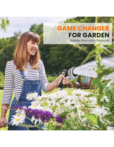 Carrete de Manguera de Jardín Retráctil AYURA 20,12 m UV