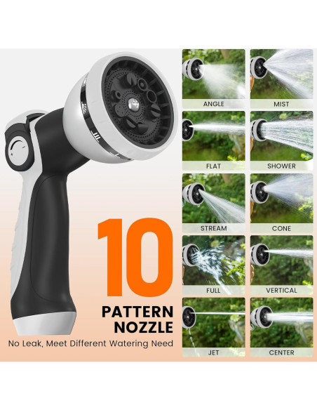 Carrete de Manguera de Jardín Retráctil AYURA 20,12 m UV