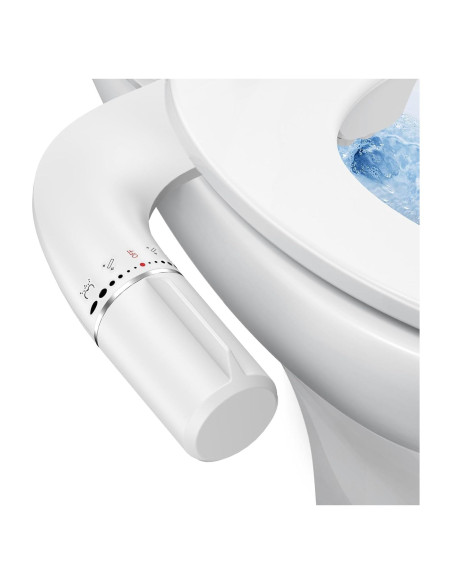 Accesorio de Bidet Shikitek Ultra Delgado Doble Boquilla Plata