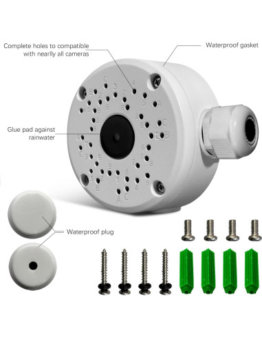 Caja de Conexiones Universal OOSSXX Impermeable para Cámara de Seguridad