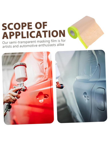 5 Piezas Cinta de Enmascarar Autoadhesiva Veemoon 590.5x16cm