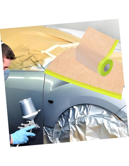 5 Piezas Cinta de Enmascarar Autoadhesiva Veemoon 590.5x16cm