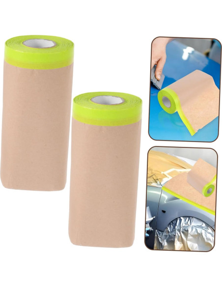 5 Piezas Cinta de Enmascarar Autoadhesiva Veemoon 590.5x16cm
