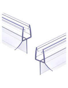 Paquete de 2 sellos inferiores ELYXIAN para puertas de ducha 6mm x 91.44cm