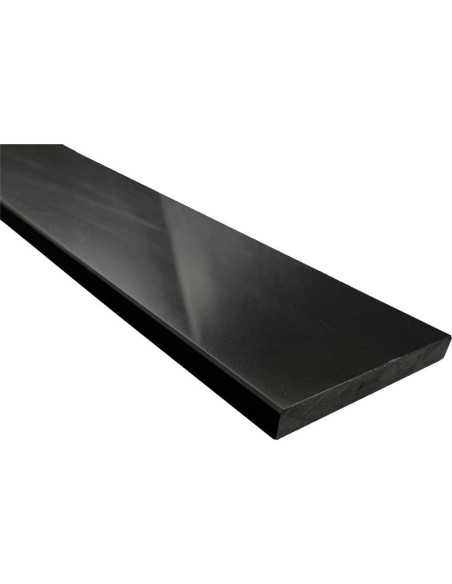 Umbral de Ducha Tenedos de Mármol Negro Pulido 15.24x1.57 cm