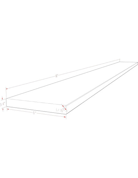 Umbral de Mármol Carrara Gris Claro Tenedos 15.24x152.4 cm