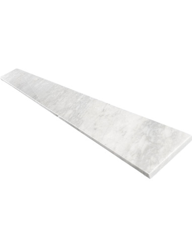 Umbral de Mármol Carrara Gris Claro Tenedos 15.24x152.4 cm