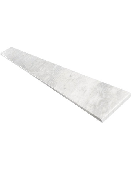 Umbral de Mármol Carrara Gris Claro Tenedos 15.24x152.4 cm