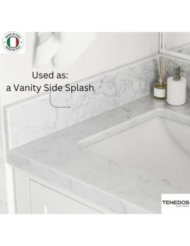 Umbral de Mármol Carrara Gris Claro Tenedos 15.24x152.4 cm