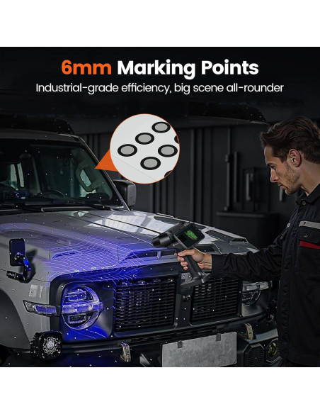 Marcadores de Escaneo 3D Creality 6 mm - 10 Hojas 400 Puntos