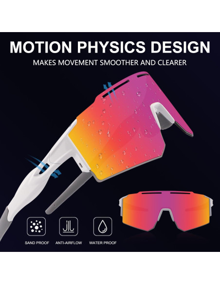 Gafas de sol OULAIQI para ciclismo con lentes intercambiables