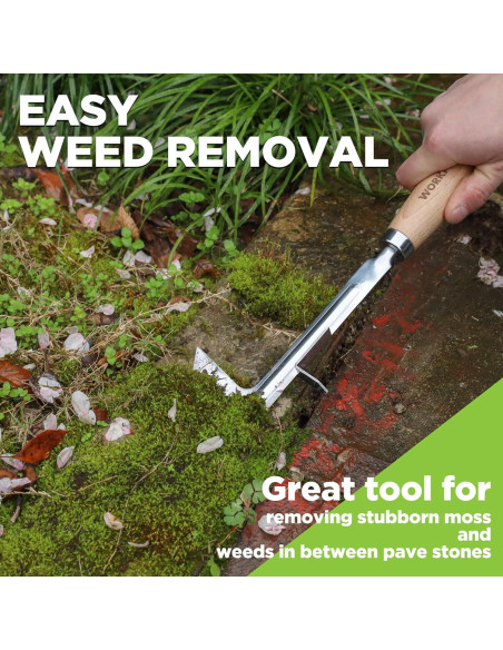 Desmalezadora de Grietas WORKPRO 30.48 cm Acero Inoxidable