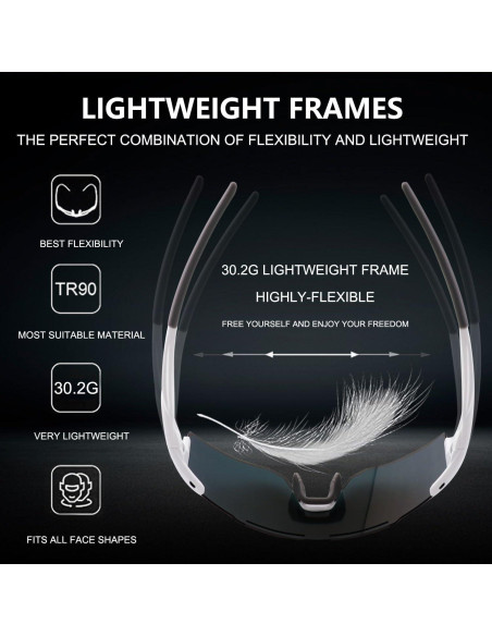 Gafas de sol OULAIQI para ciclismo con lentes intercambiables
